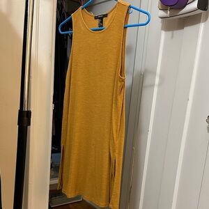 Forever 21 Mustard Yellow Sleeveless Tank Dress